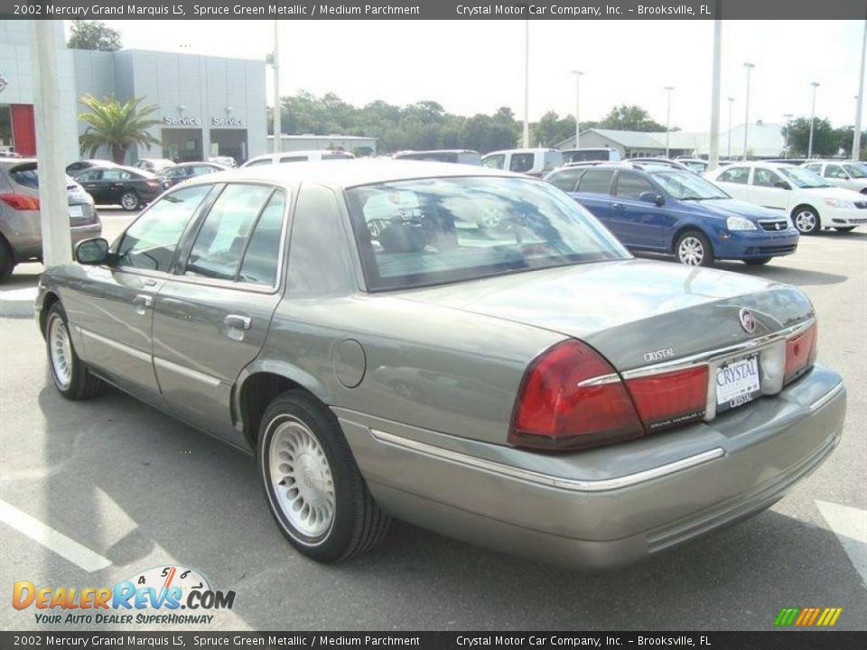 2002 Mercury Grand Marquis LS Spruce Green Metallic / Medium Parchment Photo #3