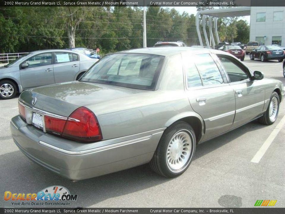2002 Mercury Grand Marquis LS Spruce Green Metallic / Medium Parchment Photo #8