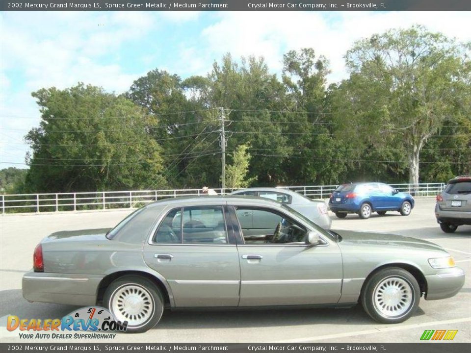 2002 Mercury Grand Marquis LS Spruce Green Metallic / Medium Parchment Photo #9