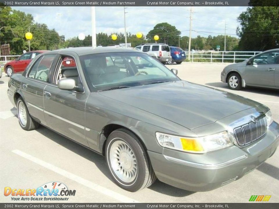 2002 Mercury Grand Marquis LS Spruce Green Metallic / Medium Parchment Photo #10