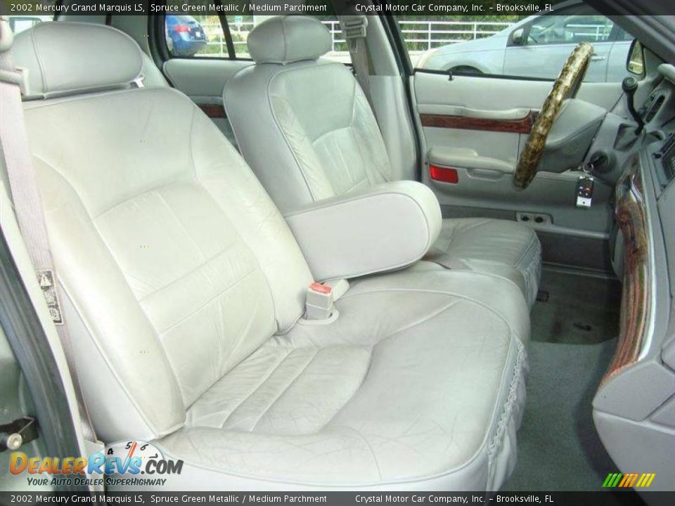 2002 Mercury Grand Marquis LS Spruce Green Metallic / Medium Parchment Photo #11