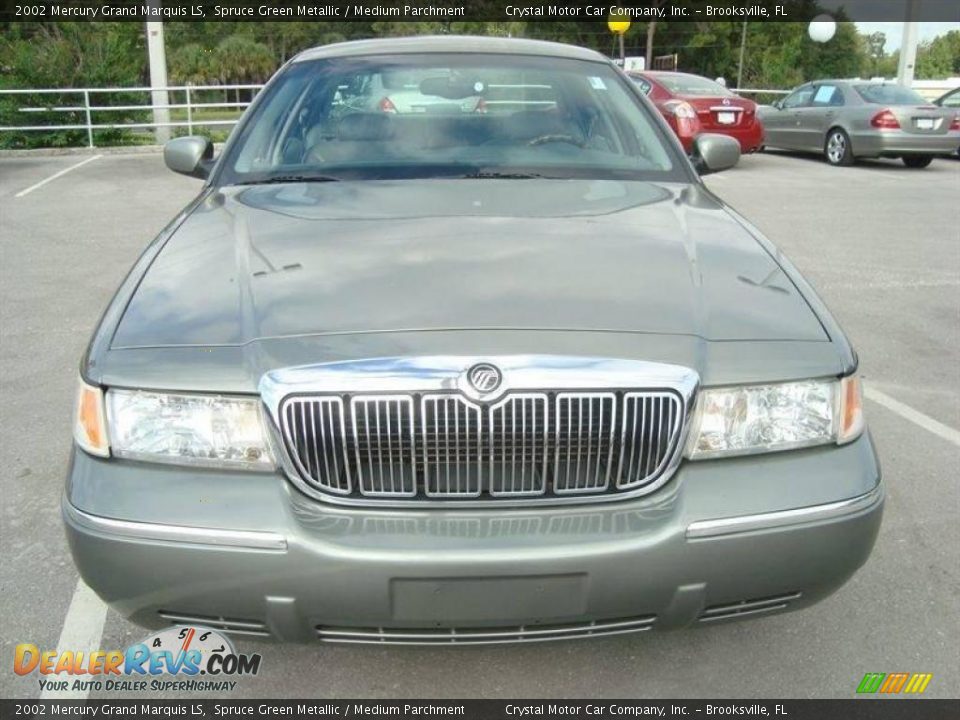 2002 Mercury Grand Marquis LS Spruce Green Metallic / Medium Parchment Photo #12