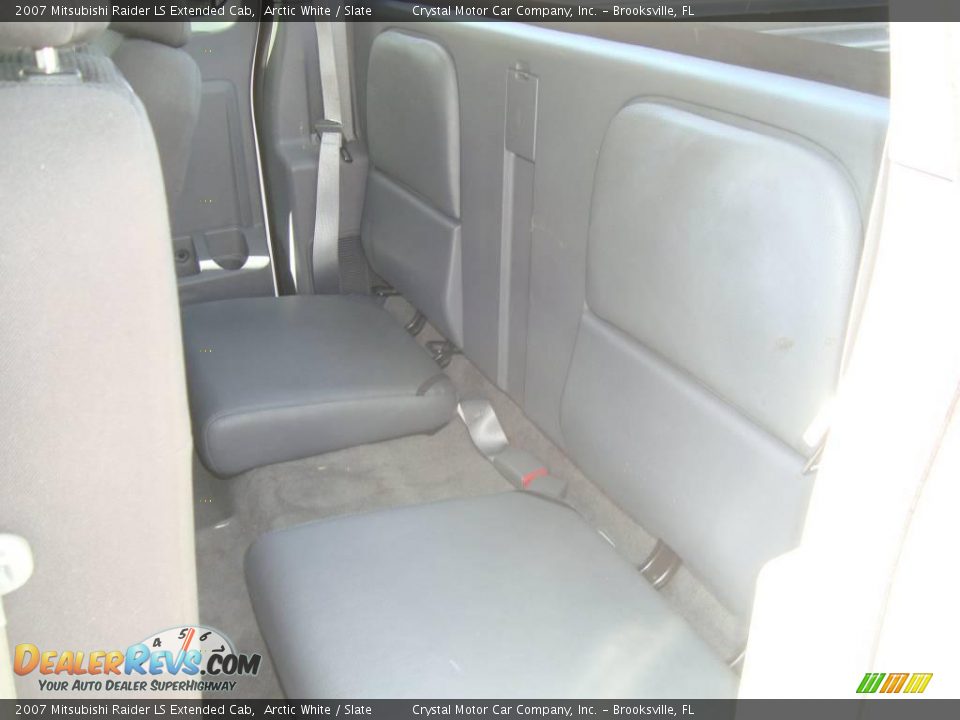 2007 Mitsubishi Raider LS Extended Cab Arctic White / Slate Photo #5