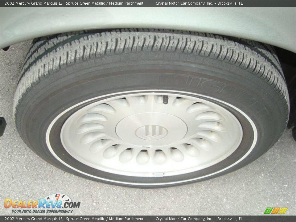 2002 Mercury Grand Marquis LS Spruce Green Metallic / Medium Parchment Photo #13