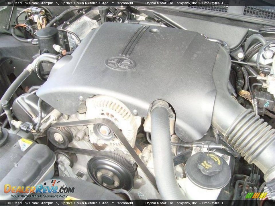 2002 Mercury Grand Marquis LS Spruce Green Metallic / Medium Parchment Photo #15