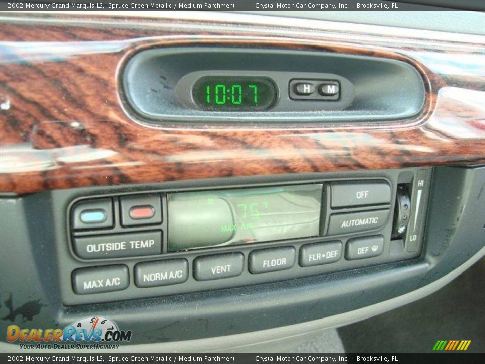 2002 Mercury Grand Marquis LS Spruce Green Metallic / Medium Parchment Photo #19