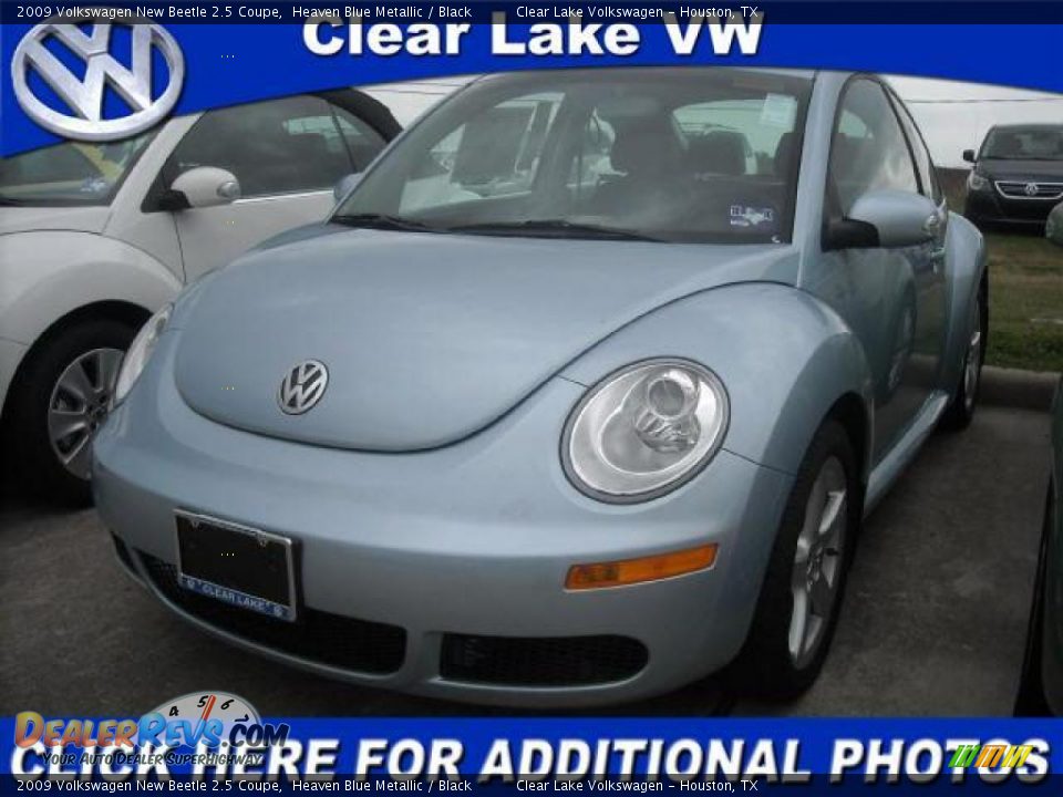 2009 Volkswagen New Beetle 2.5 Coupe Heaven Blue Metallic / Black Photo #3