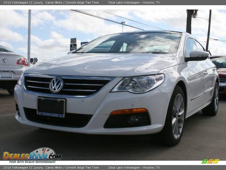 2010 Volkswagen CC Luxury Candy White / Cornsilk Beige Two Tone Photo #1