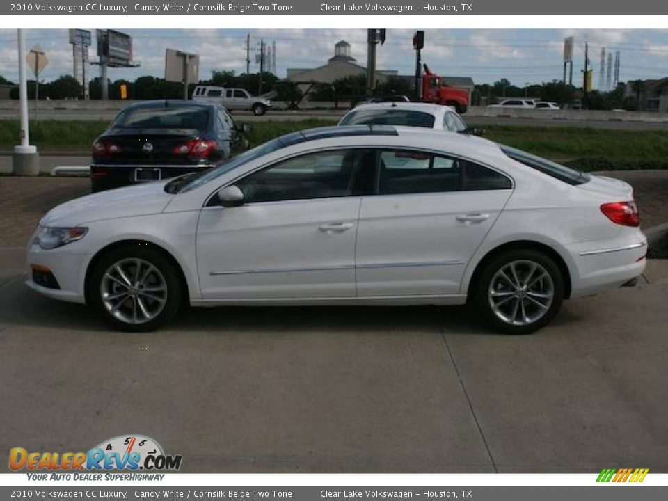 2010 Volkswagen CC Luxury Candy White / Cornsilk Beige Two Tone Photo #2