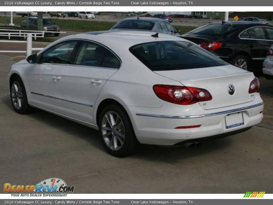 2010 Volkswagen CC Luxury Candy White / Cornsilk Beige Two Tone Photo #3