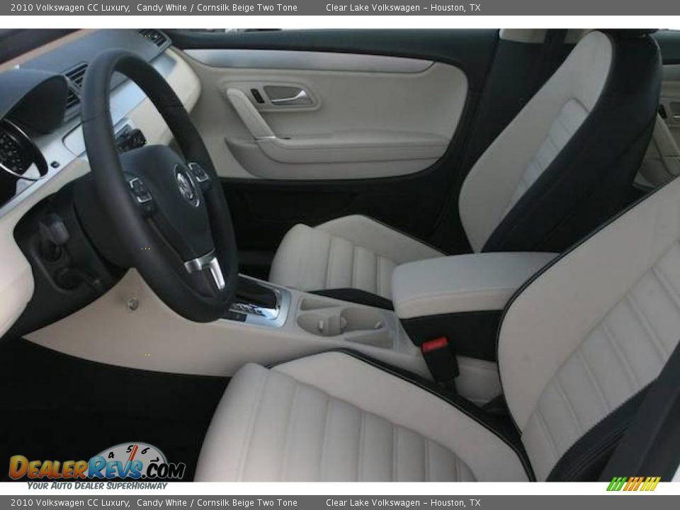2010 Volkswagen CC Luxury Candy White / Cornsilk Beige Two Tone Photo #4