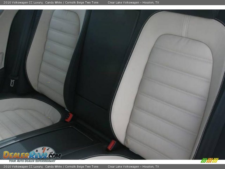 2010 Volkswagen CC Luxury Candy White / Cornsilk Beige Two Tone Photo #6