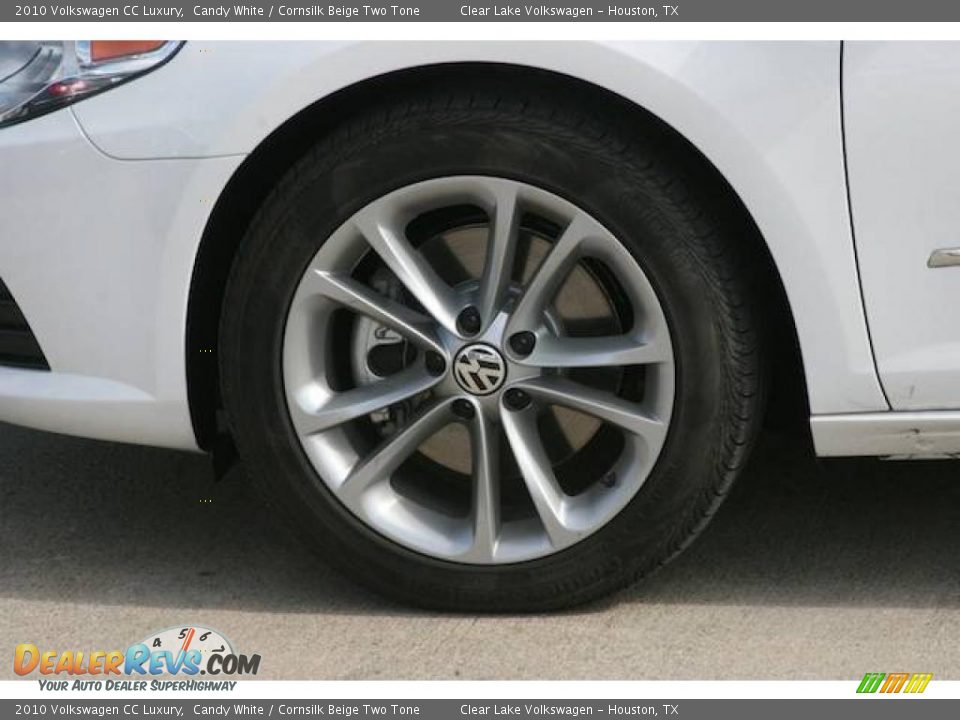 2010 Volkswagen CC Luxury Candy White / Cornsilk Beige Two Tone Photo #9