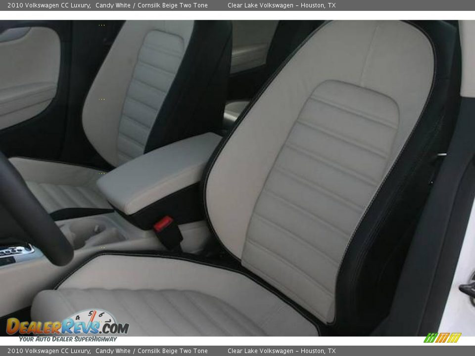 2010 Volkswagen CC Luxury Candy White / Cornsilk Beige Two Tone Photo #11