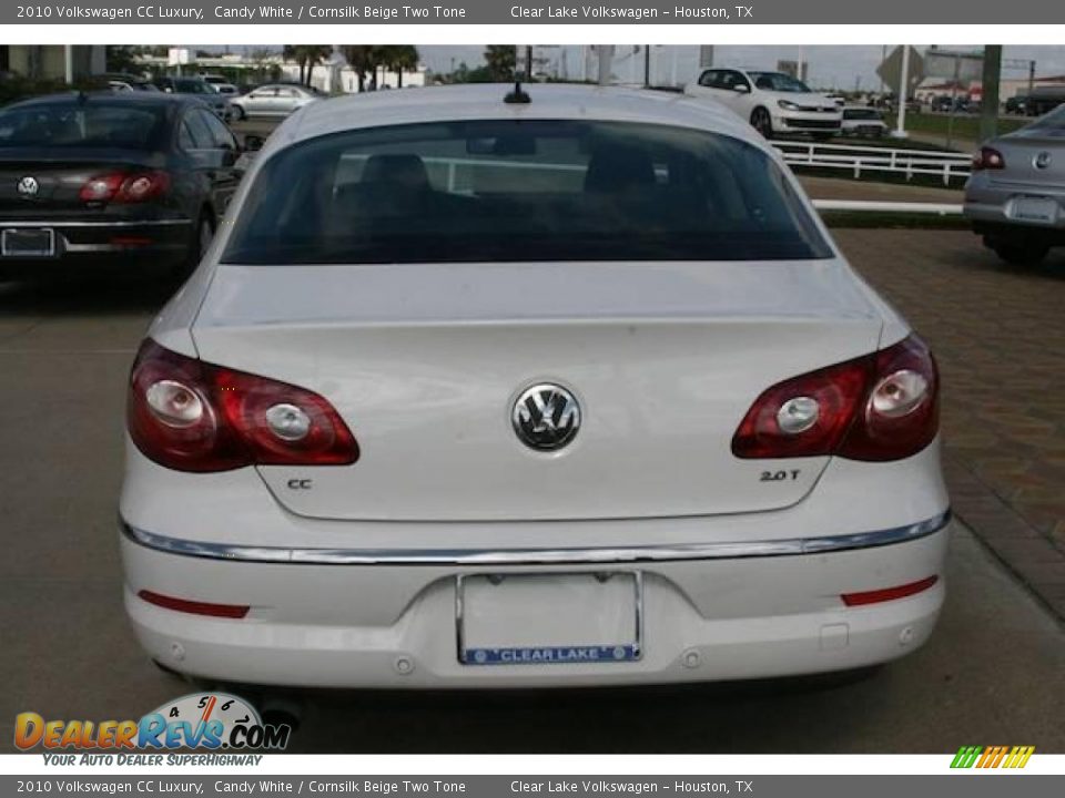 2010 Volkswagen CC Luxury Candy White / Cornsilk Beige Two Tone Photo #12