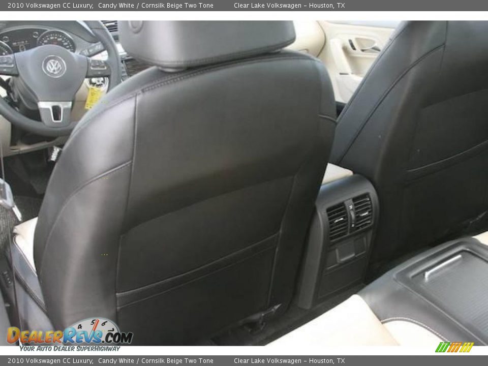 2010 Volkswagen CC Luxury Candy White / Cornsilk Beige Two Tone Photo #13