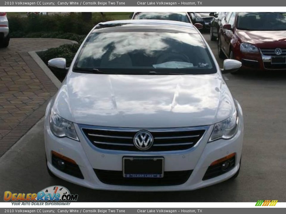 2010 Volkswagen CC Luxury Candy White / Cornsilk Beige Two Tone Photo #14