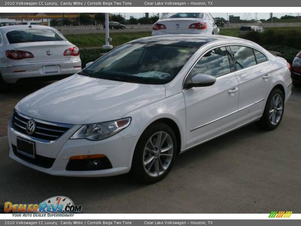 2010 Volkswagen CC Luxury Candy White / Cornsilk Beige Two Tone Photo #16