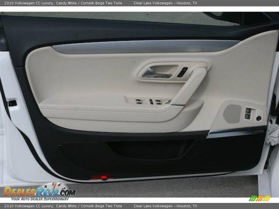 2010 Volkswagen CC Luxury Candy White / Cornsilk Beige Two Tone Photo #18