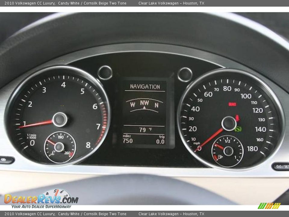 2010 Volkswagen CC Luxury Candy White / Cornsilk Beige Two Tone Photo #19