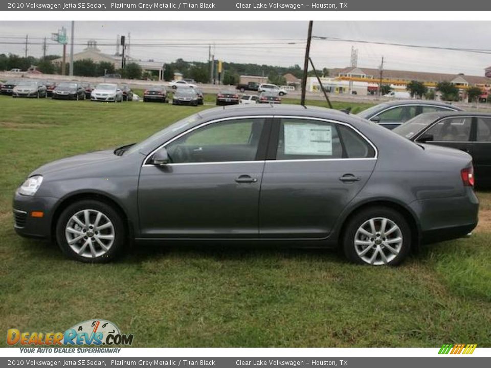 2010 Volkswagen Jetta SE Sedan Platinum Grey Metallic / Titan Black Photo #2