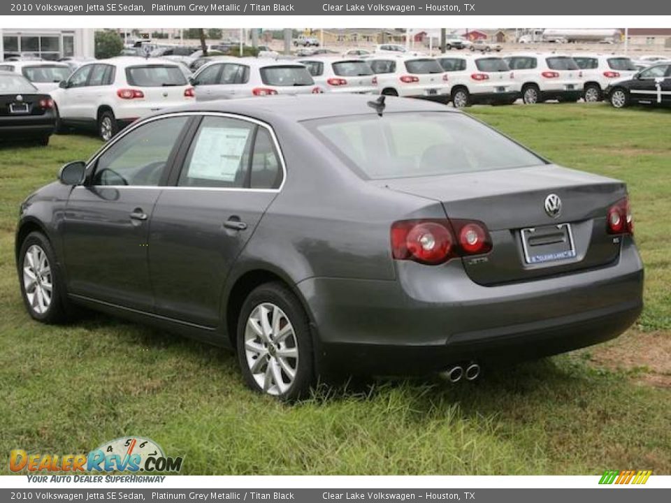 2010 Volkswagen Jetta SE Sedan Platinum Grey Metallic / Titan Black Photo #3