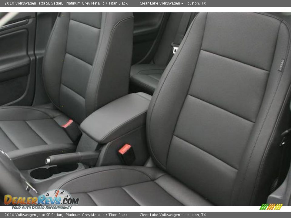 2010 Volkswagen Jetta SE Sedan Platinum Grey Metallic / Titan Black Photo #6