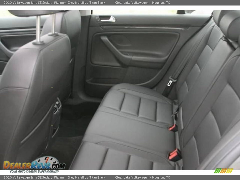 2010 Volkswagen Jetta SE Sedan Platinum Grey Metallic / Titan Black Photo #7