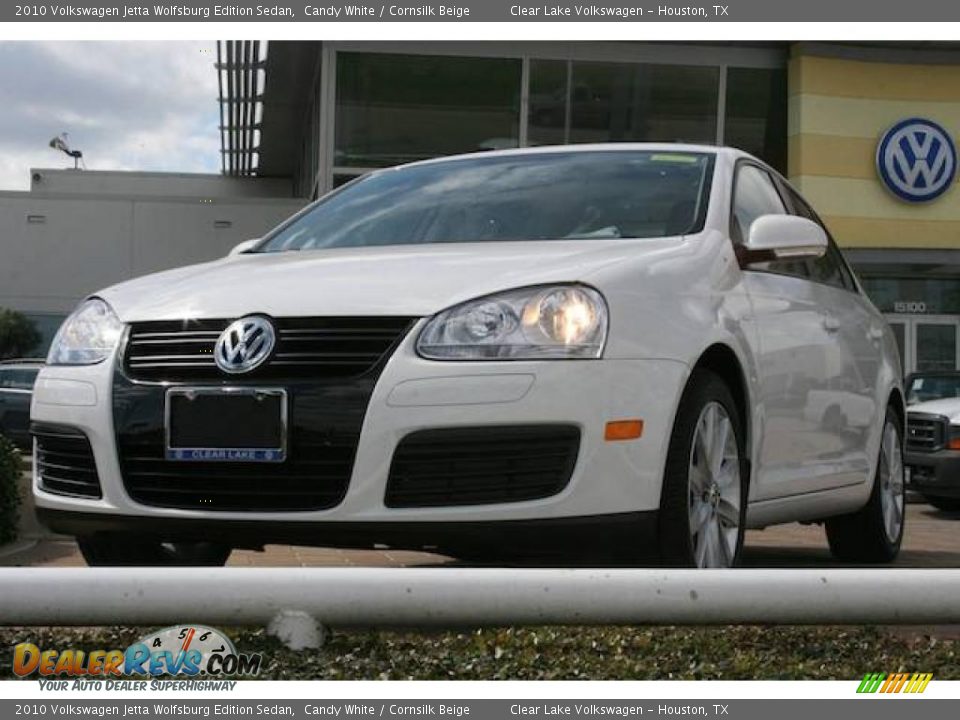 2010 Volkswagen Jetta Wolfsburg Edition Sedan Candy White / Cornsilk Beige Photo #1