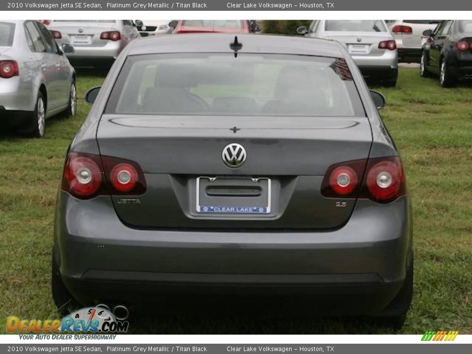 2010 Volkswagen Jetta SE Sedan Platinum Grey Metallic / Titan Black Photo #13