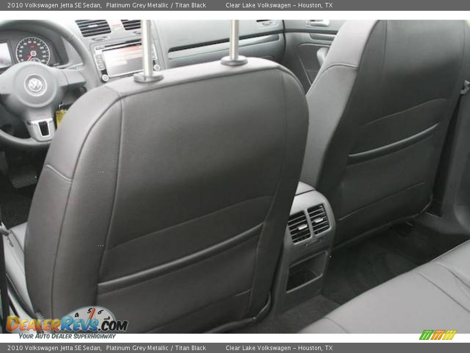 2010 Volkswagen Jetta SE Sedan Platinum Grey Metallic / Titan Black Photo #14