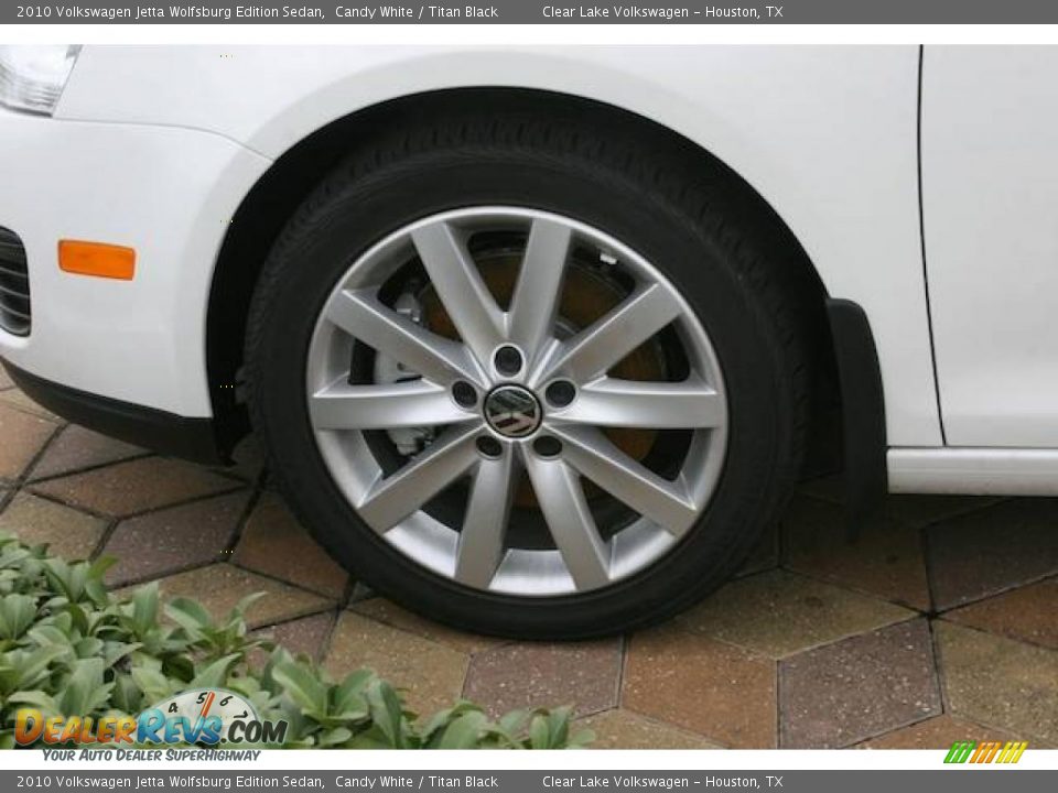 2010 Volkswagen Jetta Wolfsburg Edition Sedan Candy White / Titan Black Photo #9