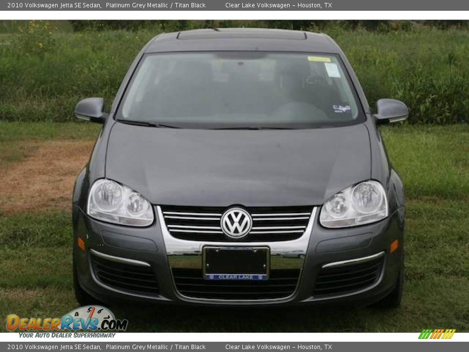 2010 Volkswagen Jetta SE Sedan Platinum Grey Metallic / Titan Black Photo #15