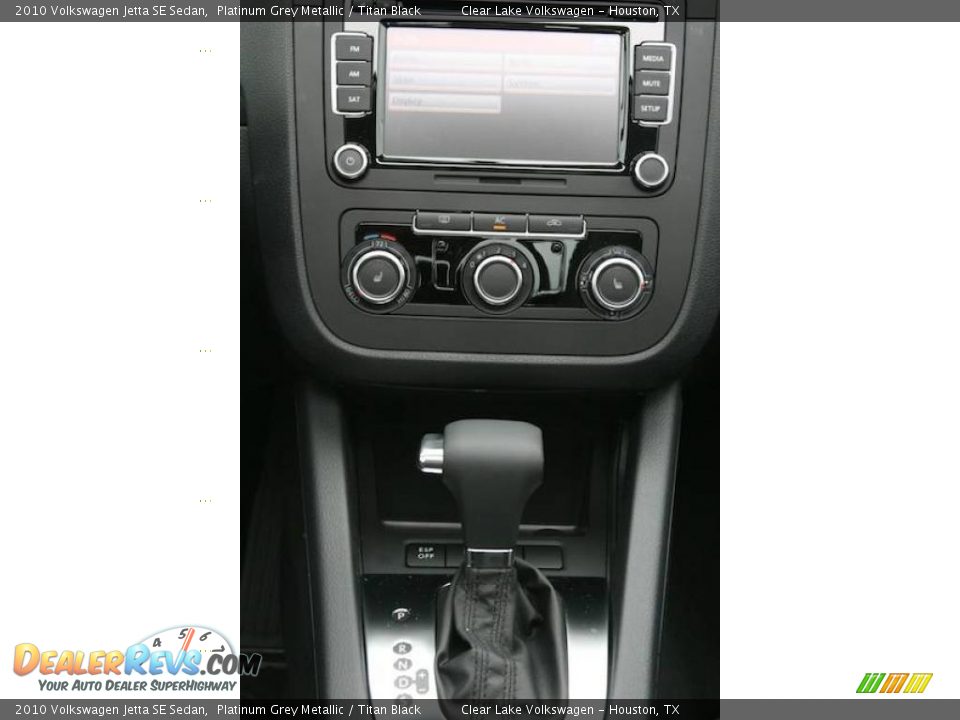 2010 Volkswagen Jetta SE Sedan Platinum Grey Metallic / Titan Black Photo #16