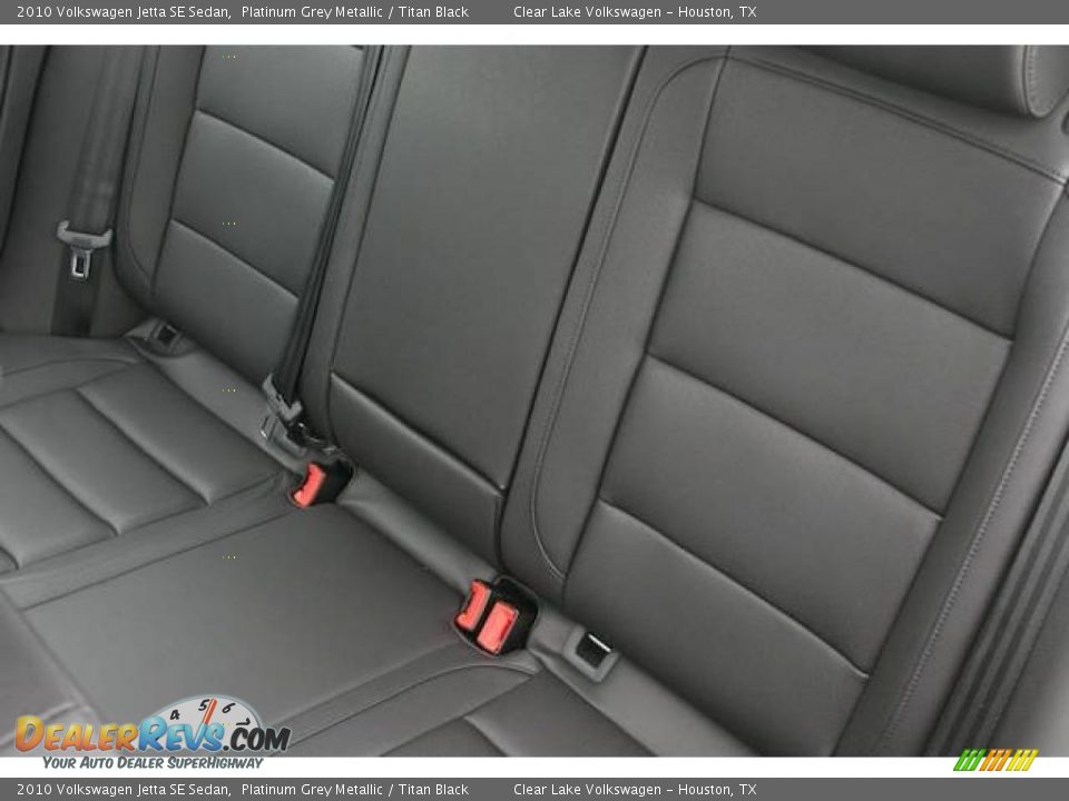 2010 Volkswagen Jetta SE Sedan Platinum Grey Metallic / Titan Black Photo #17