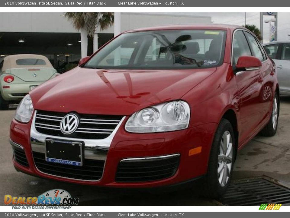 2010 Volkswagen Jetta SE Sedan Salsa Red / Titan Black Photo #1
