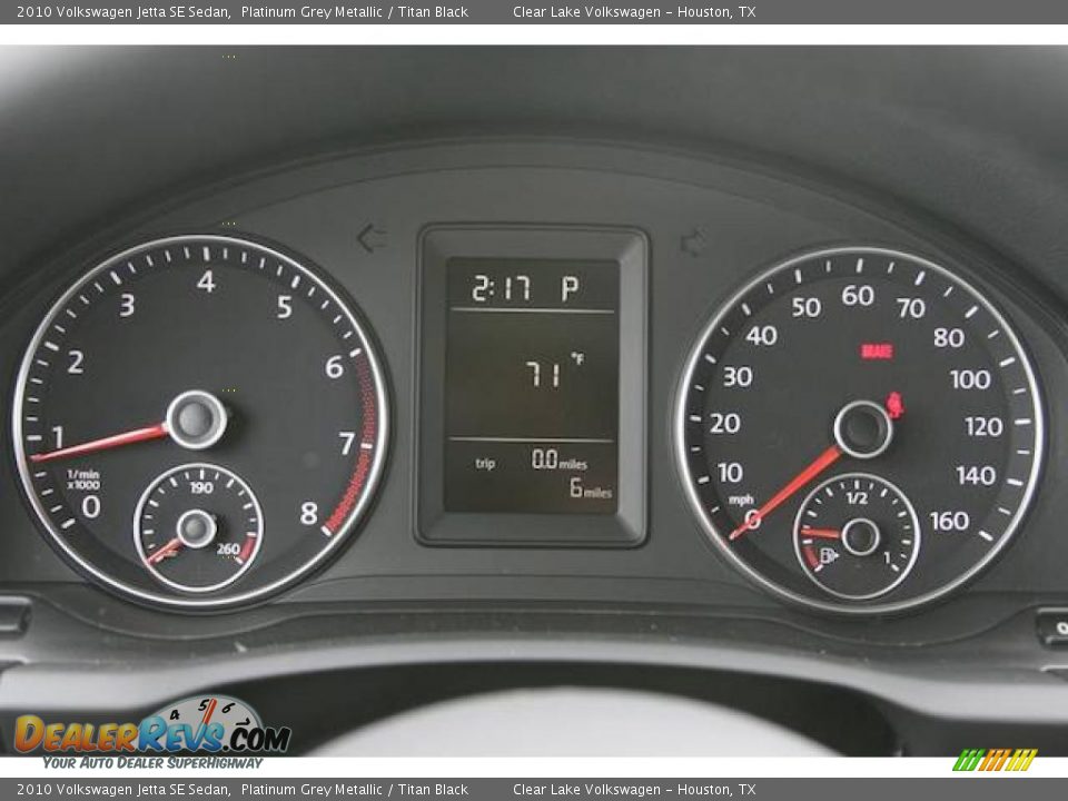 2010 Volkswagen Jetta SE Sedan Platinum Grey Metallic / Titan Black Photo #19