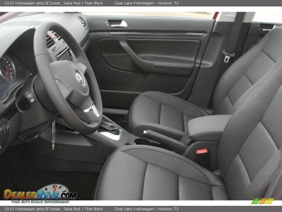 2010 Volkswagen Jetta SE Sedan Salsa Red / Titan Black Photo #4