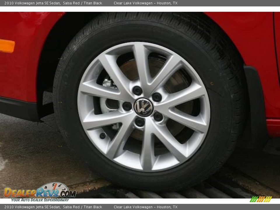 2010 Volkswagen Jetta SE Sedan Salsa Red / Titan Black Photo #9