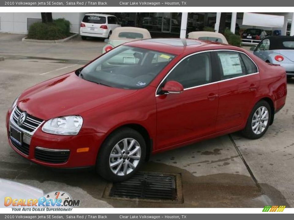 2010 Volkswagen Jetta SE Sedan Salsa Red / Titan Black Photo #12
