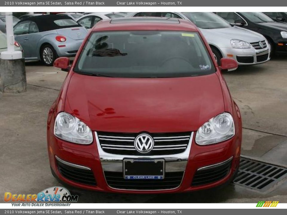 2010 Volkswagen Jetta SE Sedan Salsa Red / Titan Black Photo #15