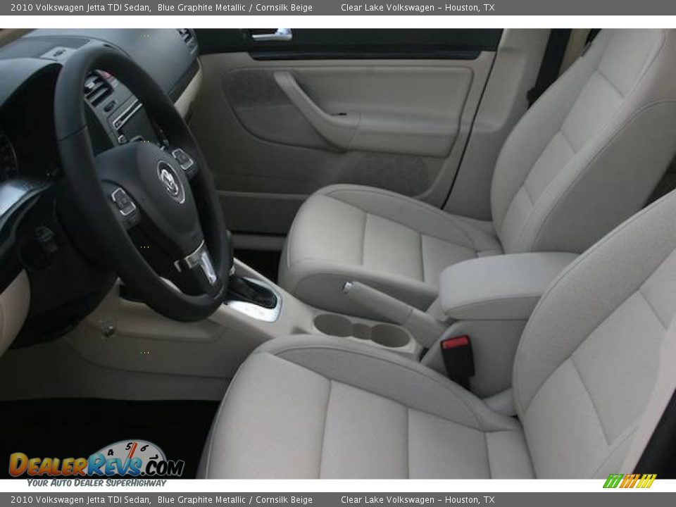 2010 Volkswagen Jetta TDI Sedan Blue Graphite Metallic / Cornsilk Beige Photo #5