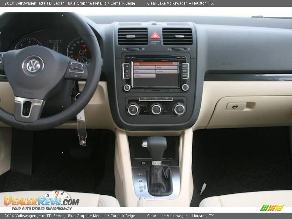 2010 Volkswagen Jetta TDI Sedan Blue Graphite Metallic / Cornsilk Beige Photo #6