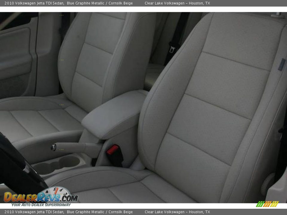 2010 Volkswagen Jetta TDI Sedan Blue Graphite Metallic / Cornsilk Beige Photo #7