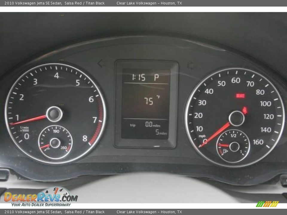 2010 Volkswagen Jetta SE Sedan Salsa Red / Titan Black Photo #19