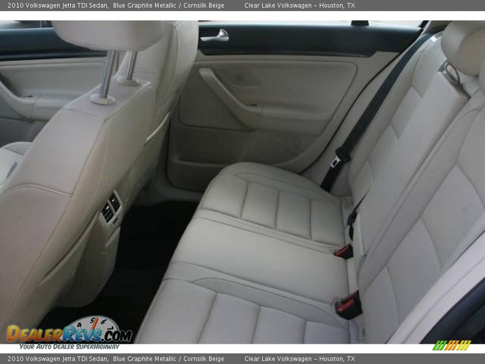 2010 Volkswagen Jetta TDI Sedan Blue Graphite Metallic / Cornsilk Beige Photo #8