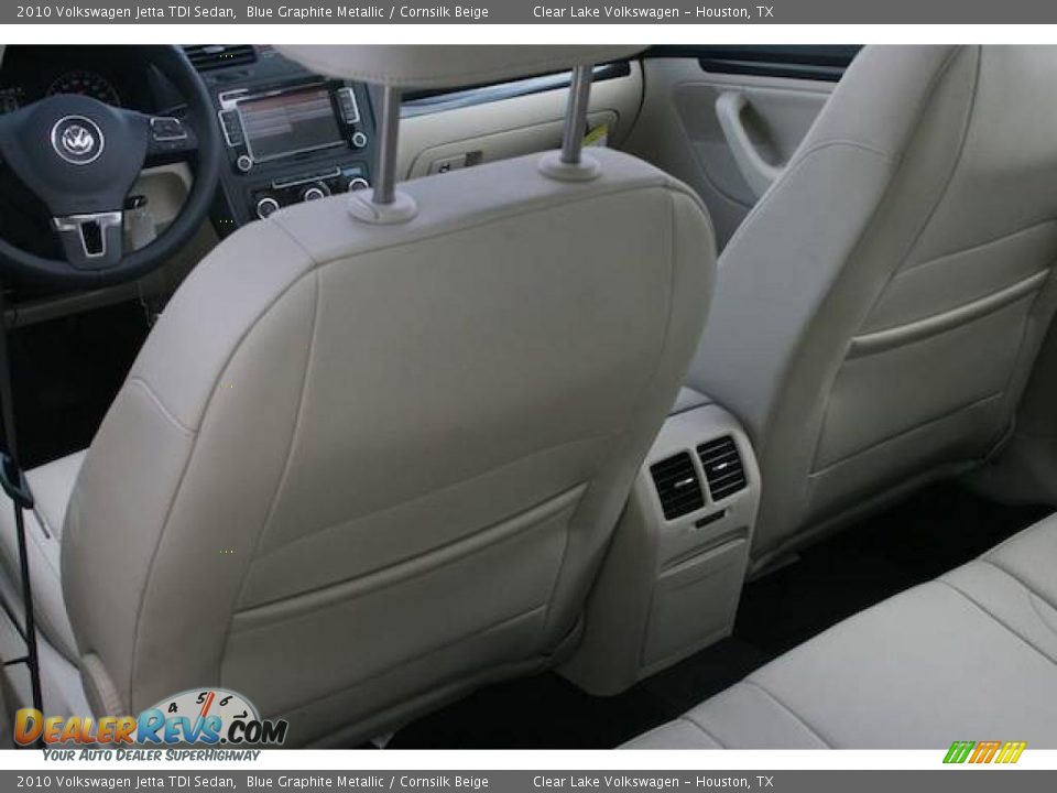 2010 Volkswagen Jetta TDI Sedan Blue Graphite Metallic / Cornsilk Beige Photo #11