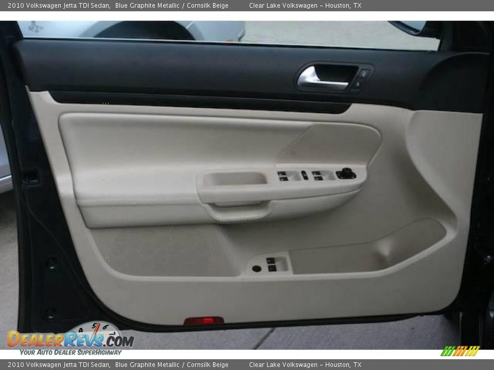 2010 Volkswagen Jetta TDI Sedan Blue Graphite Metallic / Cornsilk Beige Photo #13