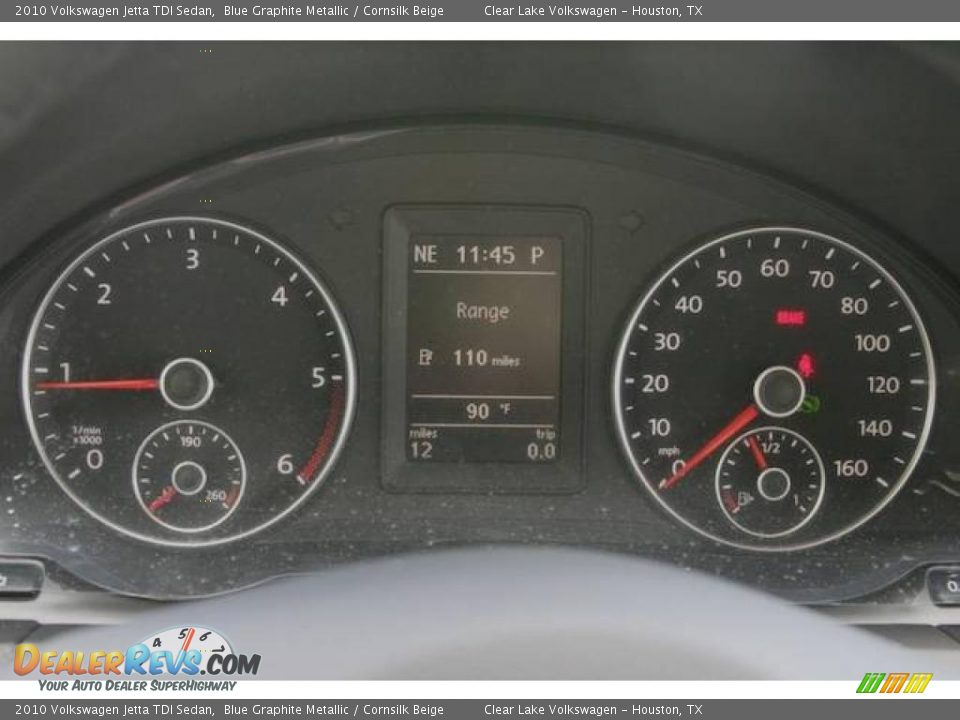 2010 Volkswagen Jetta TDI Sedan Blue Graphite Metallic / Cornsilk Beige Photo #19