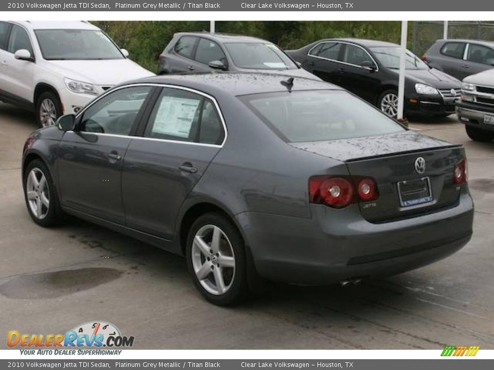 2010 Volkswagen Jetta TDI Sedan Platinum Grey Metallic / Titan Black Photo #3